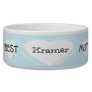 Customized Blue Mutts Are Best Dog Dish Dog Water Bowl