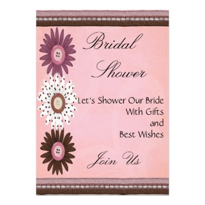 Customized Bridal Shower Invitation