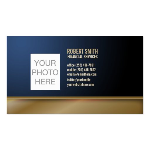 Customized Business Card with your Photo (front side)