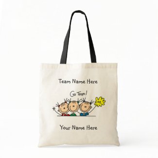 Customized Cheerleader Go Team Tote Bag bag