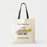 Customized Cheerleader Go Team Tote Bag