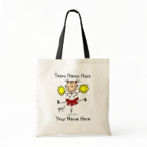 Customized Cheerleader  Tote Bag