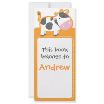 Customized*Cow Bookmarks Book Full Color Rack Card