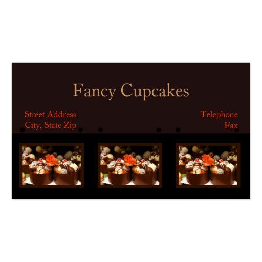 Customized Cupcake Business Cards