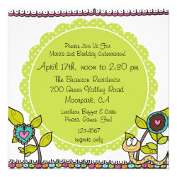 Customized Cute Safari Birthday Invitation