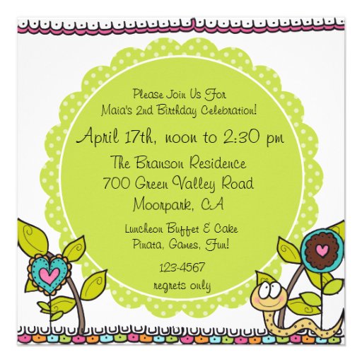 Customized Cute Safari Birthday Invitation