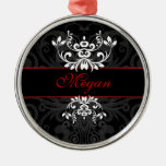 Customized Dark Elegance Christmas Ornaments