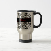 Customized Dark Elegance Coffee Mugs