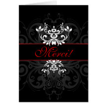 Customized Dark Elegance Greeting Cards