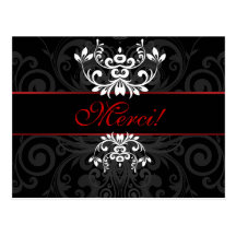 Customized Dark Elegance Postcard