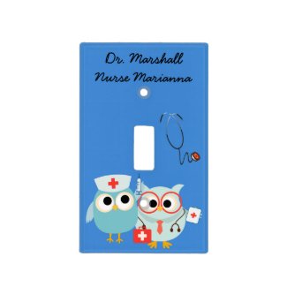 Customized Doctor and Nurse Light Switch Cover