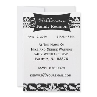 Customized Family Reunion Invitation invitation