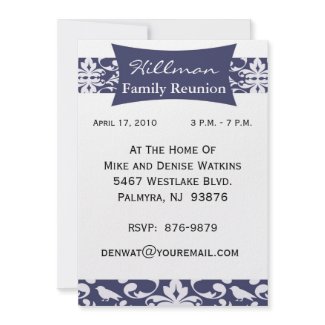 Customized Family Reunion Invitation invitation