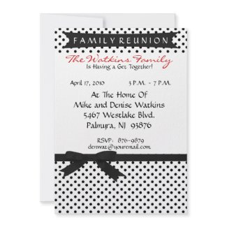 Customized Family Reunion Invitation invitation