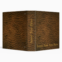 Customized Faux Leather Avery Binder