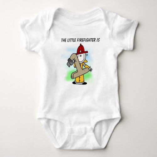 Customized Firefighter First Birthday T-shirt