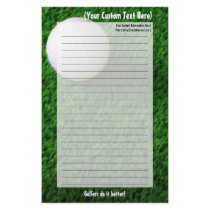 Customized Golf Stationery