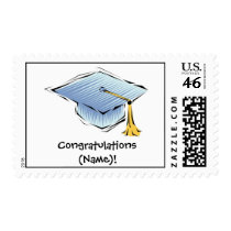 Customized Graduation Postage Stamp by occassionstamps Customized Graduation Postage Stamp