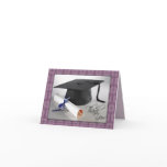 Customized Graduation Thank You Card (purple)