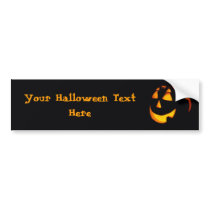 Customized Halloween Bumper Sticker bumper stickers