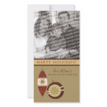 Customized Happy Holidays Ornament Design :: 03 Photo Card Template