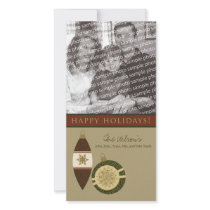 Customized Happy Holidays Ornament Design :: 06 photo cards