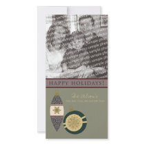 Customized Happy Holidays Ornament Design :: 07 photo cards