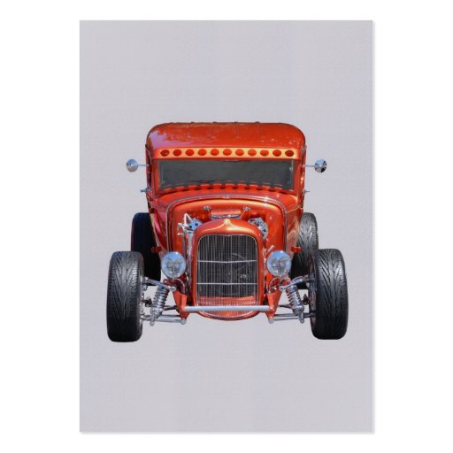 Customized hot rod business card template (front side)
