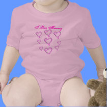 Customized  Infant Baby Girl Creeper Bodysuit t-shirts
