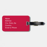 Customized Keep Calm Travel On Premium Luggage Tag
