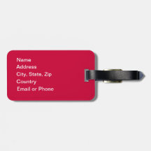 Customized Keep Calm Travel On Premium Luggage Tag