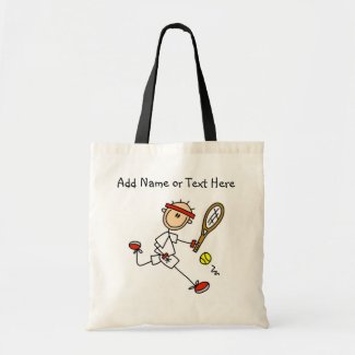 Customized Male Tennis Player Tote  Bag bag