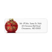 Customized Merry Xmas Address Label Sticker label