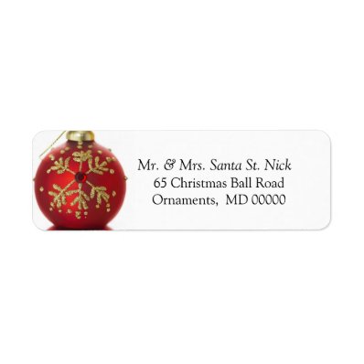Customized Merry Xmas  Address Label Sticker