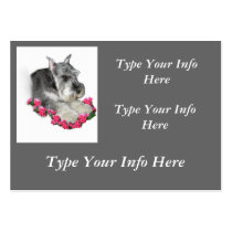 Customized Miniature Schnauzer Profile Cards business cards