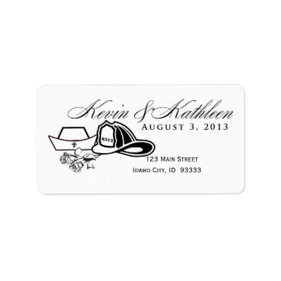Customized Nurse and Firefighter design Personalized Address Labels