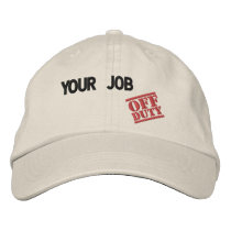 Customized Off Duty embroidered hats