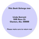 Customized Personalized Book Labels stickers
