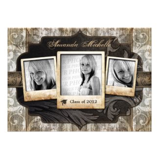 Customized Photo Graduation Announcement Invite