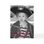 customized pirate birthday invitation card