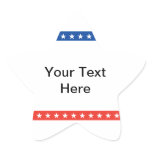 Customized Political Star Sticker