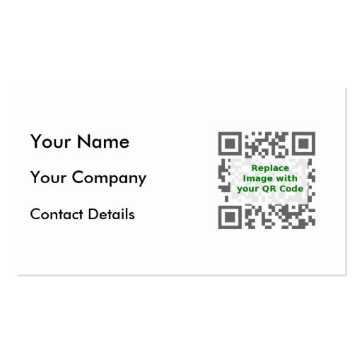 Customized QR Code For Mobile Phone Business Card (front side)