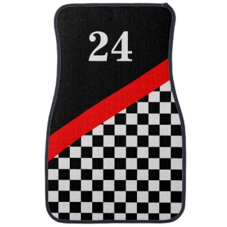 Customized Racing Flag Floor Mats Car Mat