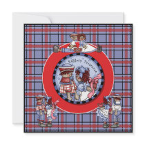 Customized Raggedy Ann and Andy Invitation