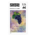 Customized Red Wine Grapes Postage Stamps