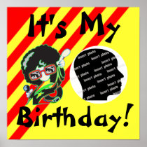 Customized Retro Birthday Poster posters