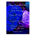 Customized Save The Date V business cards