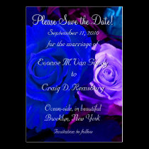 Customized Save The Date V business cards