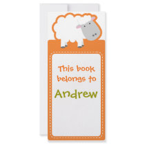 Customized*Sheep Bookmarks Book Rack Card Template