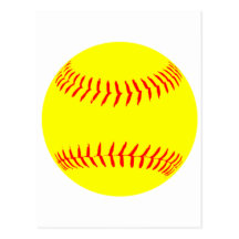 Customized Softball Post Card